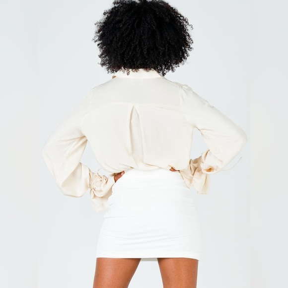 Princess Polly Benji Mini Skirt in White Size 2 New with tag - Picture 12 of 16